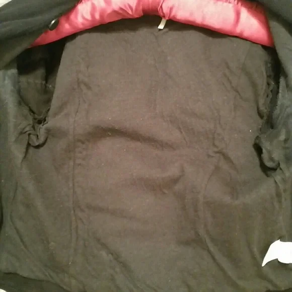 Free People lined moto jacket draped, scarf, S/M - Picture 8 of 8